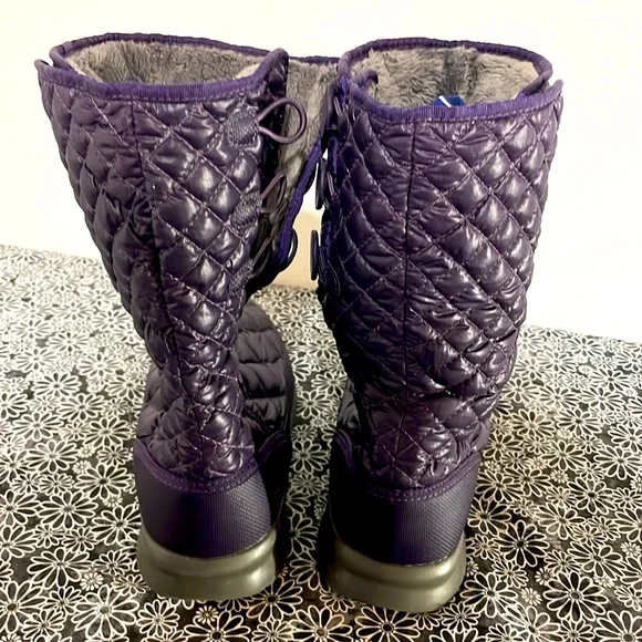 NWOT - The North Face Thermoball women’s boots size 9 color purple - Picture 3 of 12